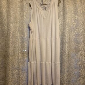 Croft & Barrow White Sleeveless Maxi Dress